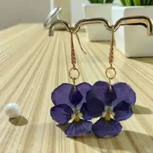 Boucles d’oreilles Pensée « La résilience »