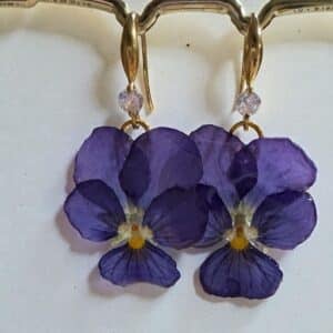 Boucles d’oreilles Pensée « La résilience »