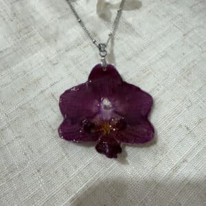 Collier Orchidée « Présence rare »