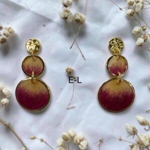 Boucles d'oreilles pétale de Rose - Collection Corolle
